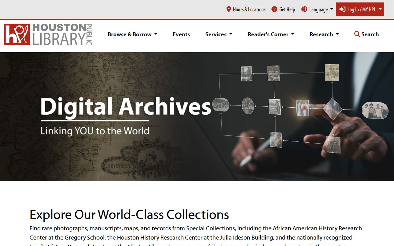 Harris County city directory collection in the Houston Public Library digital archive